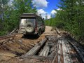 BAM Road entlang der Baikal Amur Magistrale in Sibirien