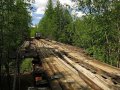 statisch bedenkliche Holzbrücke an der BAM Road