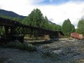 Flussdurchfahrt mit 40' Container an der BAM Road