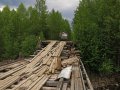 statisch bedenkliche Holzbrücke an der BAM Road