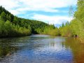 Fluss in Sibirien