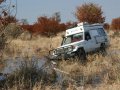 Landcruiser versumpft im Okavango Delta