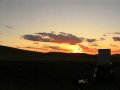 Sonnenuntergang in der Mongolei