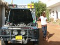 Nathalie mit Landrover