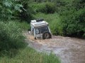 Flußdurchfahrt im Mago Nationalpark (Äthiopien)