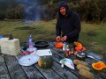 Kürbiscremsuppe in Vorbereitung