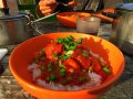 Fleischbällchen in Tomatensauce mit Reis