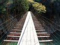 Hängebrücke über den Kitayama-gawa River