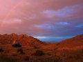 Camping unter dem Regenbogen