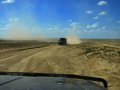 schlechte Straßen in Kasachstan