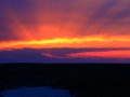 abends in der Steppe Kasachstans