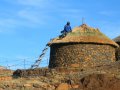 Hausbau in Lesotho