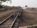 alte verfallene Eisenbahnlinie im Sudan