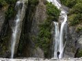 Wasserfall am Fox Glacier (Neuseeland)