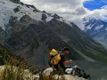 Wandern zur Muller Hut (Neuseeland)