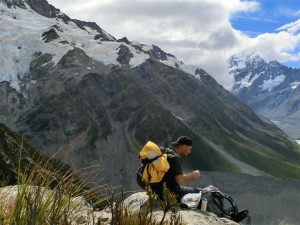 Wandern am Mount Cook (Neuseeland)