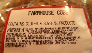 Zutatenliste "Farmhouse Cobb" Brot (Neuseeland)