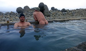 Baden im Onsen (Japan)