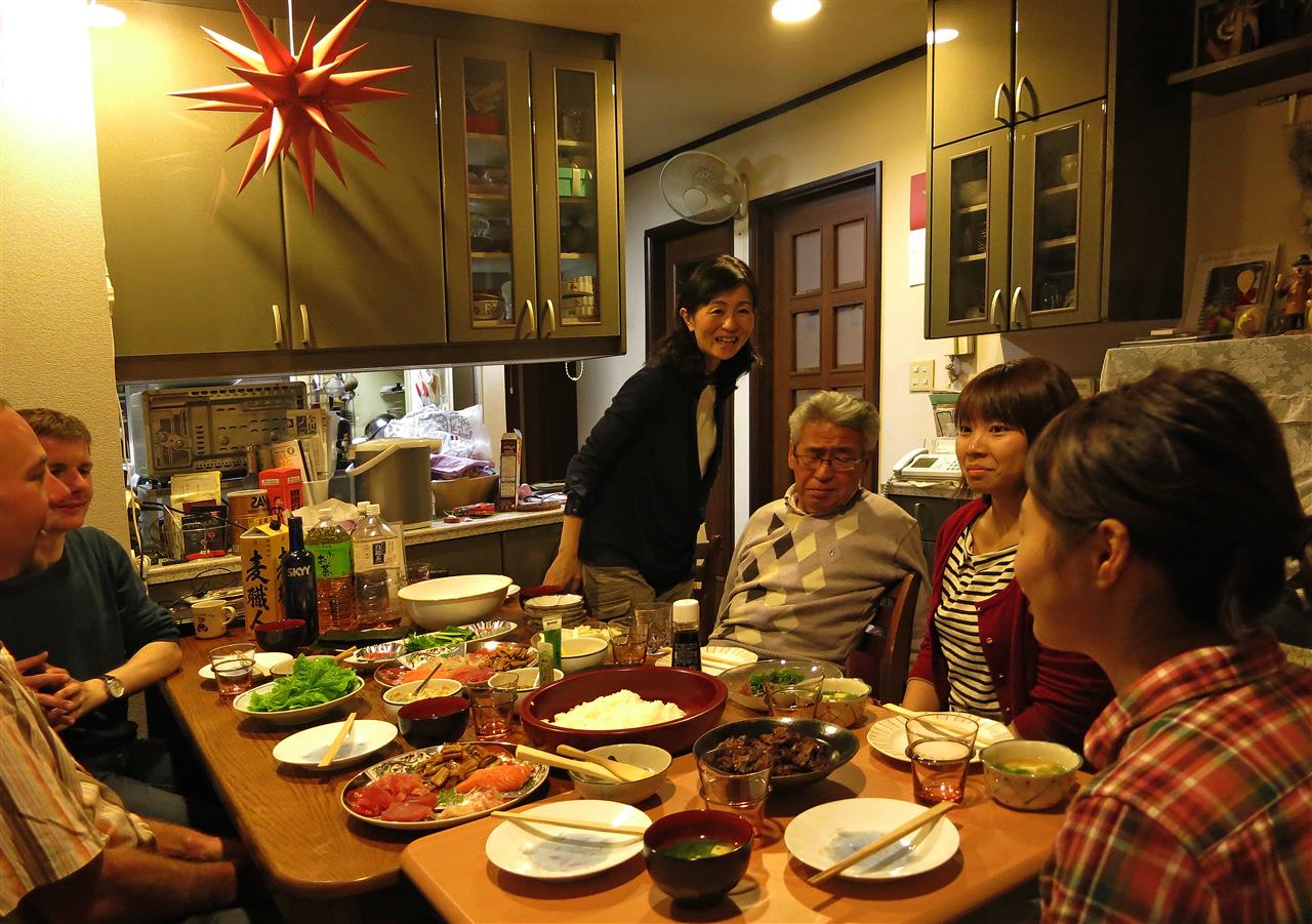 Essen bei Gordon, Megumi und Eltern (Japan)