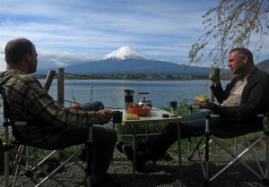 Frühstück am Fuji (Japan)