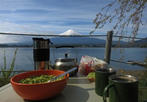 Frühstück am Mt. Fuji (Japan)