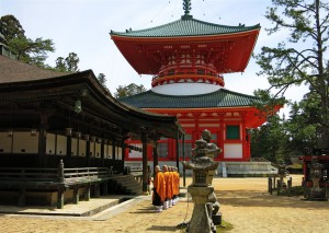 Mönche in Koyasan (Japan)