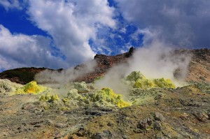 Mount Io im Akan Nationalpark (Japan)