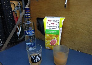 russischer Vodka mit japanischem Grapefruitsaft (Russland)