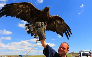 Gunter hat einen Vogel (Mongolei)