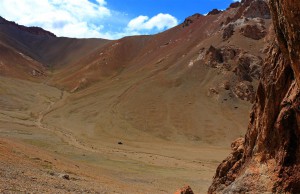 Blick vom Schafsunterstand (Tadschikistan)