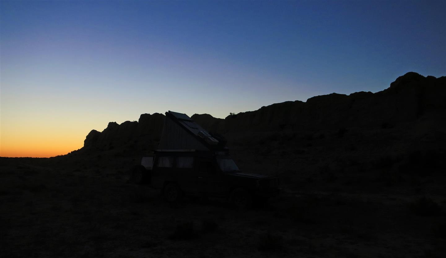 Camping bei Sauran (Kasachstan)