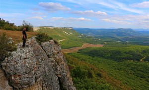 Blick von Mangup Kale (Ukraine)