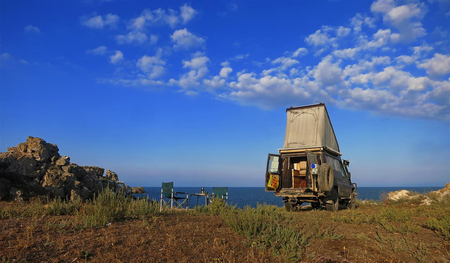 Camping am Asowschen Meer (Ukraine)